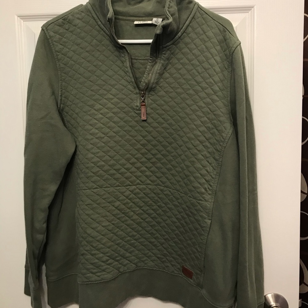 L.L. Bean half zip sweatshirt Green